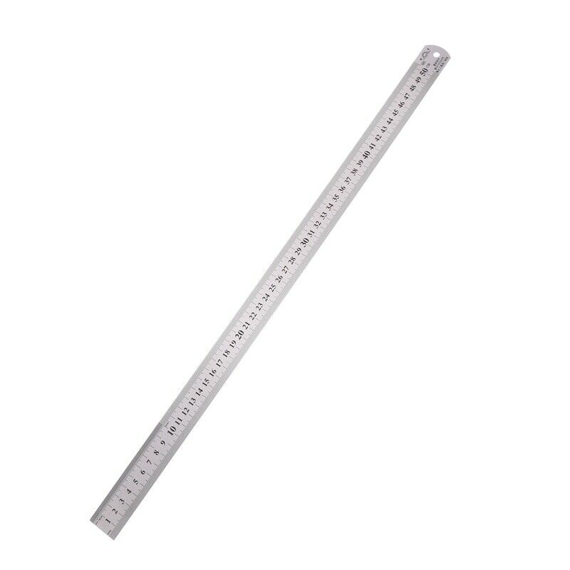 Groove Right Stainless Steel Metric Ruler 50 cm Stainless Metric Ruler W8D6D6