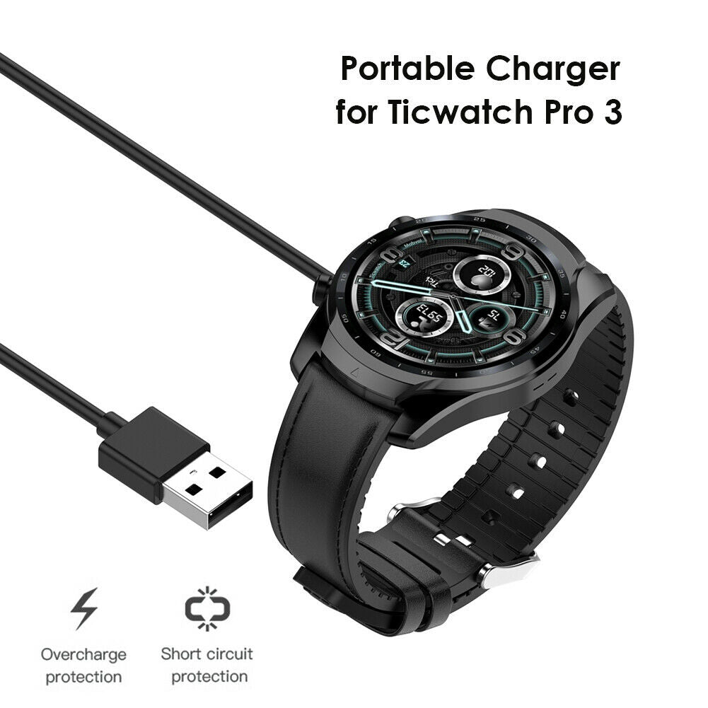 Fast Charger for Ticwatch Pro 3/Ticwatch Pro 3 LTE Smart Watch Accessories @
