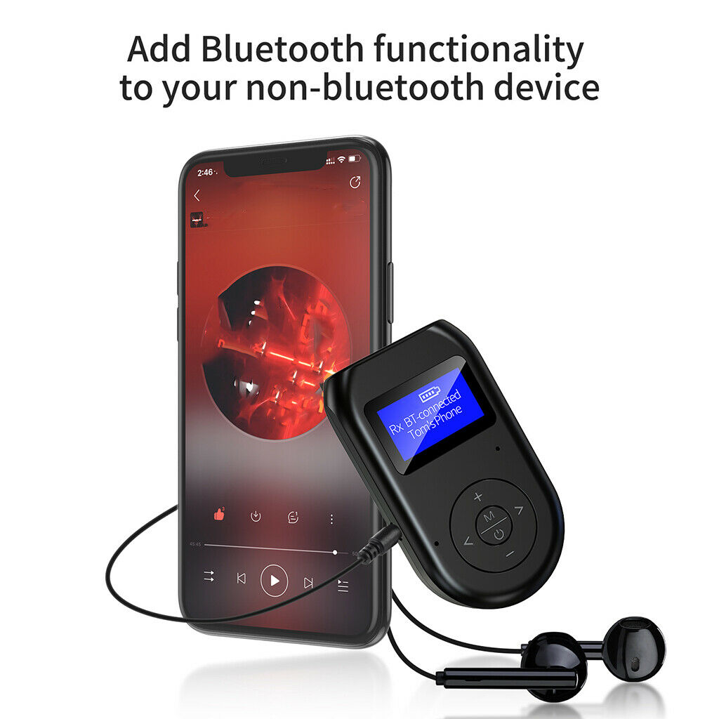 Bluetooth5.0 FM Transmitter Receiver for Car Wireless Bluetooth FM Radio Adapter