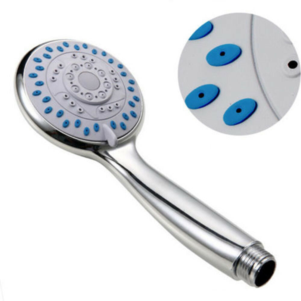 ABS Plastic Bathroom 3 Modes Round Shower Head Chrome Water Saver Shower Hot
