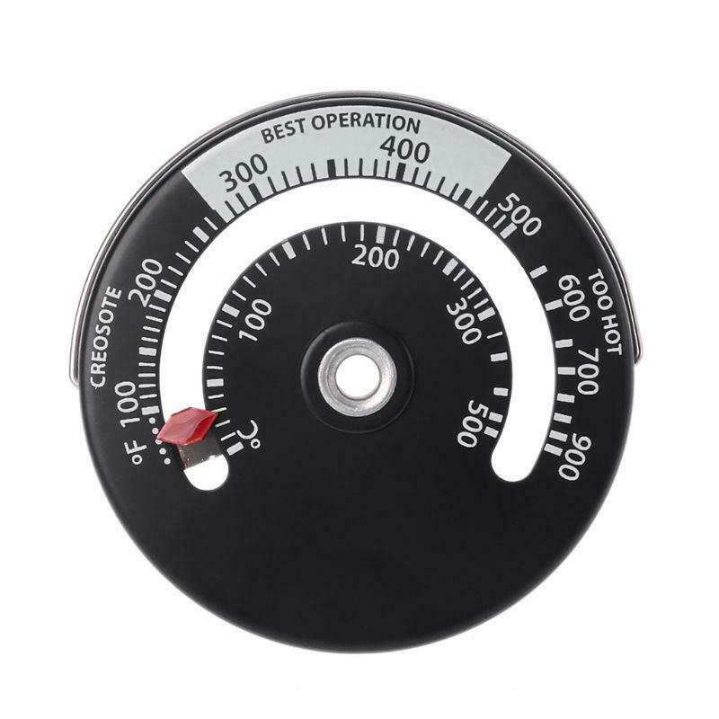 Magnetic Stove Flue Pipe Thermometer Multi Fuel Woodstove Woodburner Stove Pipe
