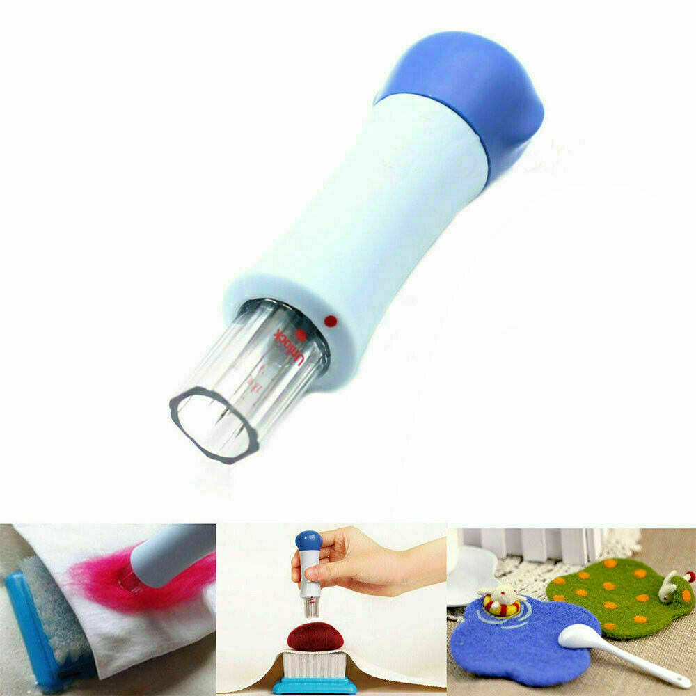 Needle Felting Handle Holder With 7 Needles Wool Needle Felting Tool Embroidery