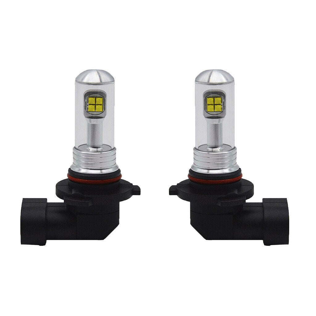 2 Pieces Car 9005 2835 80W LED Fog Lights Bulbs Driving Lamp DRL 6000K White
