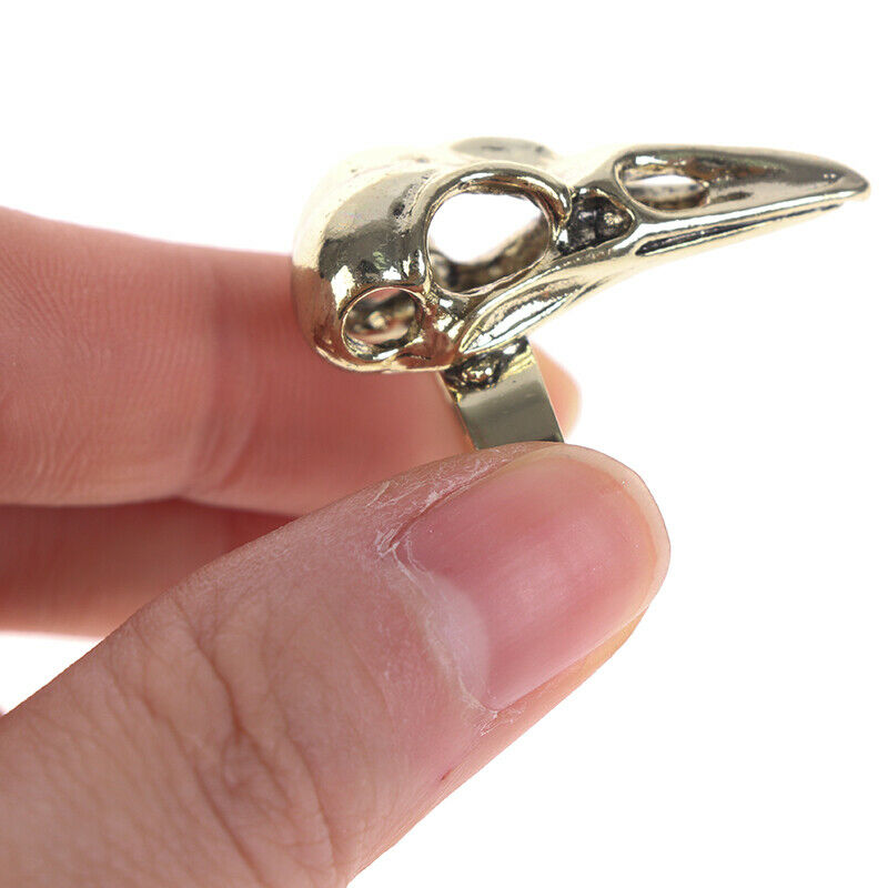 1Pc Gothic Punk Rock Joint Armor Ring Knuckle Finger Claw Ring Bird's Head R Tt