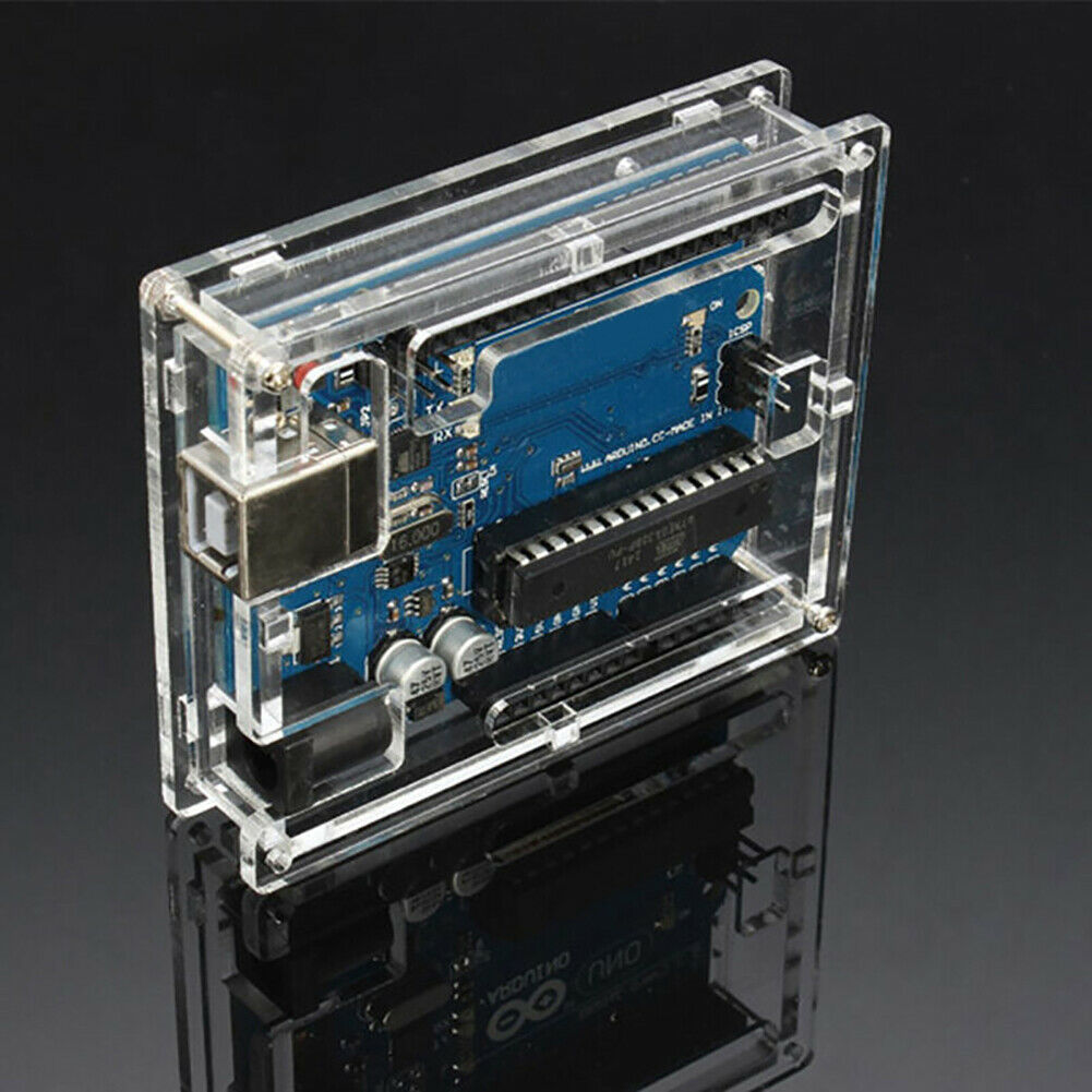 Transparent Acrylic Case Cover Shell Enclosure Computer Box Parts for UNO R3