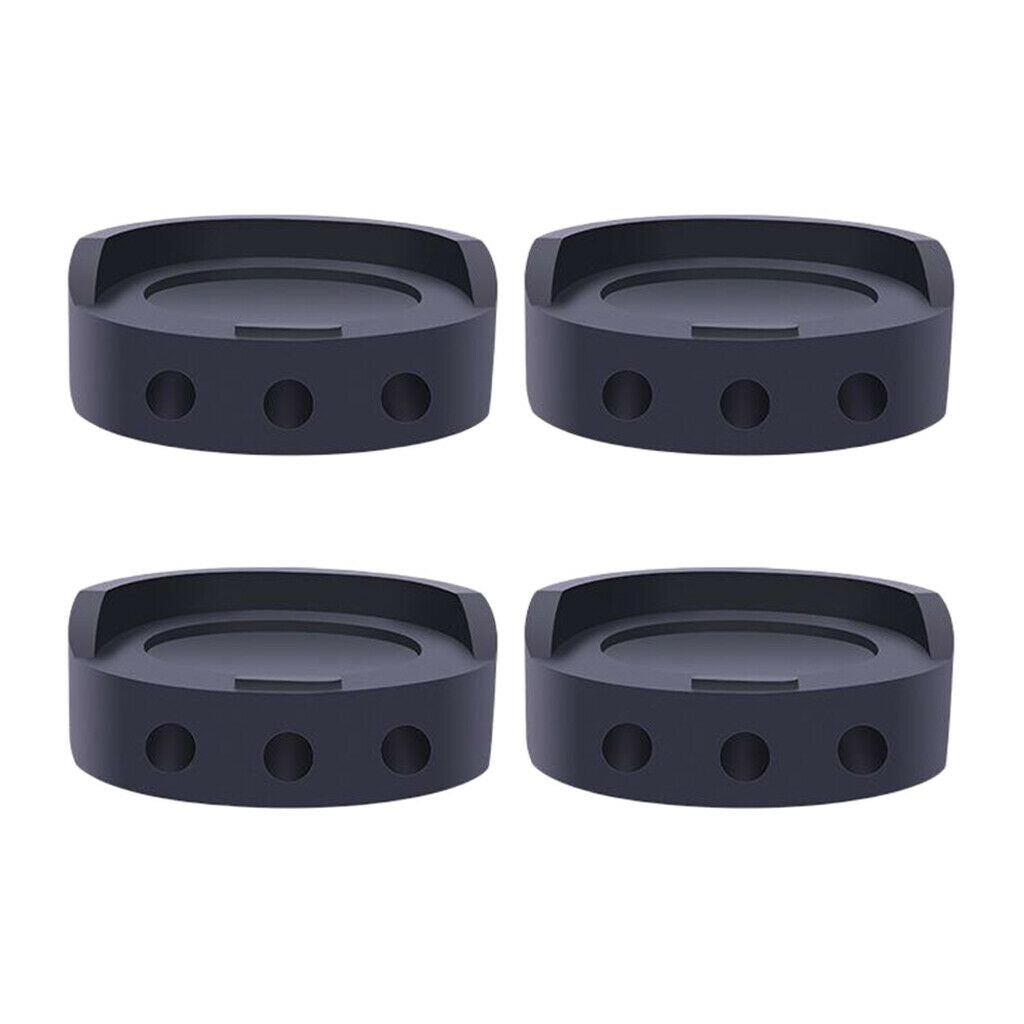 4Pieces Black Anti Vibration Pads Prevent Shaking Non Slip Grip Feet Pad for