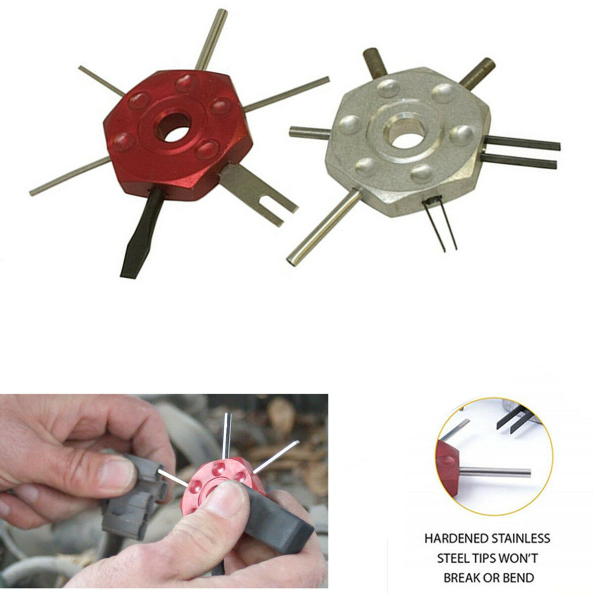 2 Piece Pack-Con&Weather-Pack Automotive Wire Terminals Extraction&Removal Tool