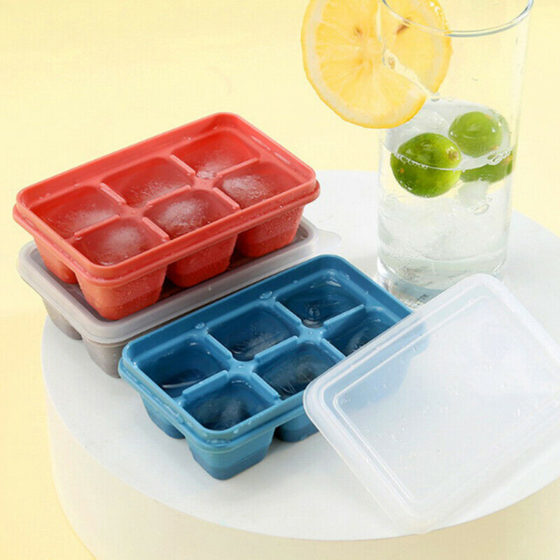 3Pcs Ice Cubed Maker Large Cube Square Tray Molds Whiskey Ball Cocktai.l8