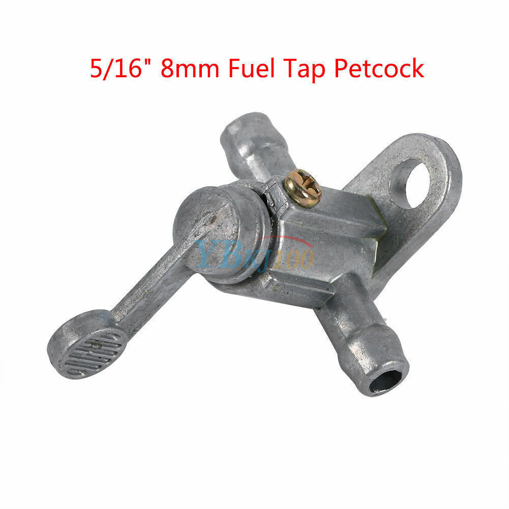 Inline Fuel Tank Tap On/Off Petcock Switch Motorcycle Dirt Bike ATV 8mm L99