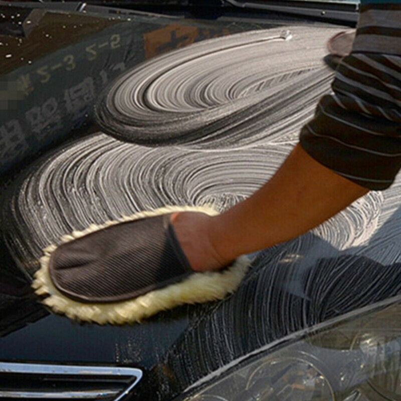 Car Styling Wool Soft Car Washing Gloves Cleaning Brush  Auto Replacem FtDFAU