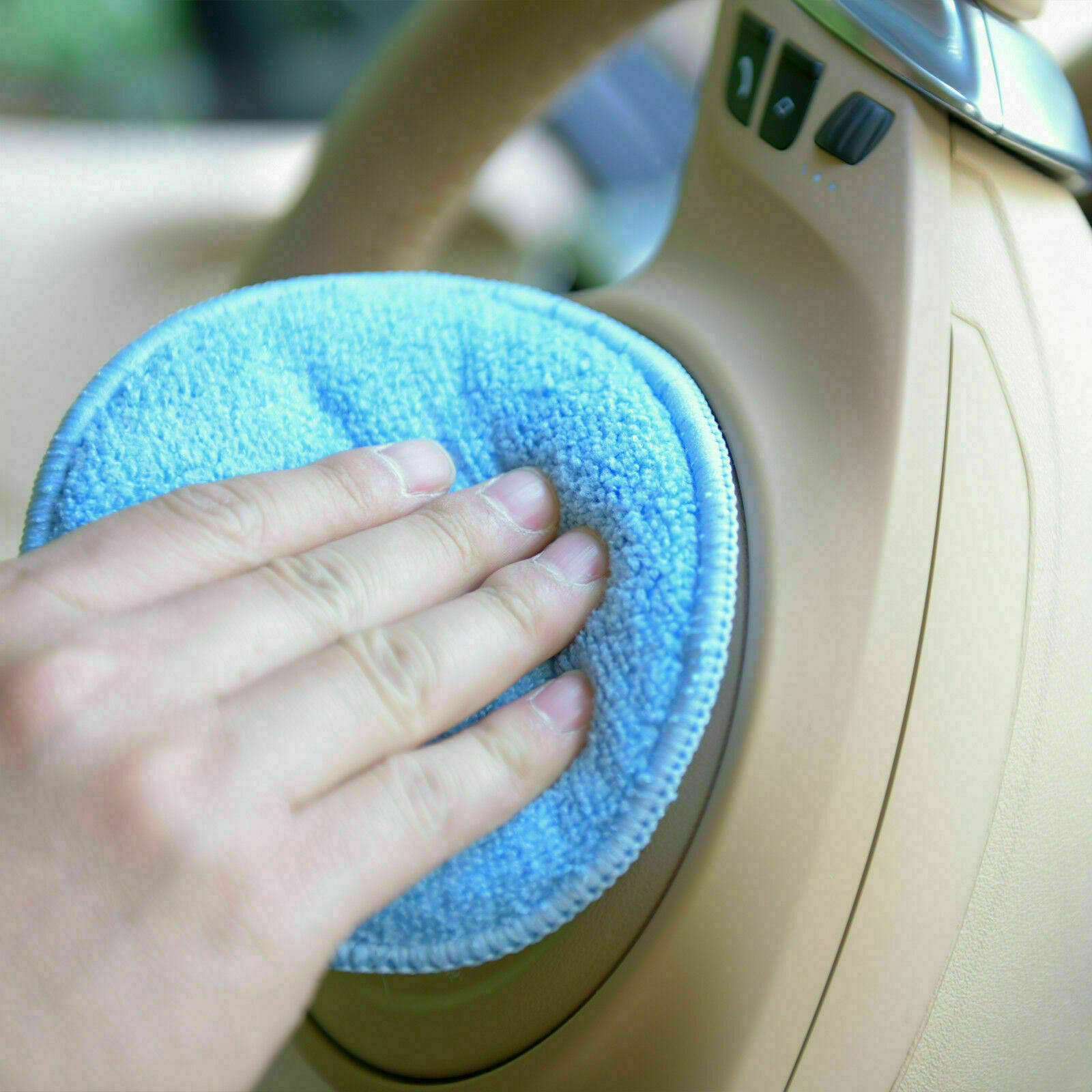 10pcs 5" Car Buffing Pads Polishing Sponge Buffer Set Waxing Foam Polisher Kit
