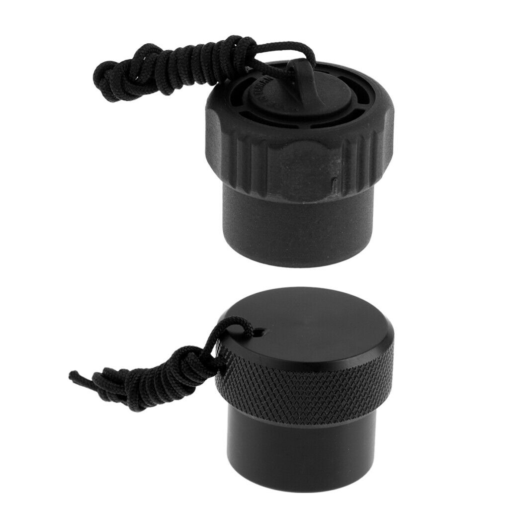 2Pcs Scuba Diving Snorkeling DIN Regulator Tank Valve Threaded Dust Plug