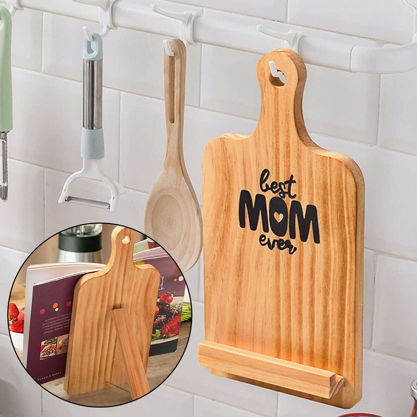 Lightweight Cookbook Stand Foldable Recipe Display Holder Bookrest Reading