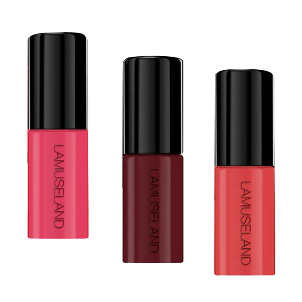 3 Color Matt Velvet Lip Gloss Liquid Lipstick Non-sticky Waterproof Makeup E