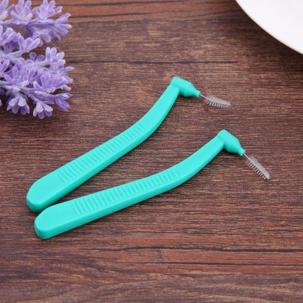 15pcs L Shape Tooth Interdental Brush Oral Care Cleaning Orthodontic Brush @