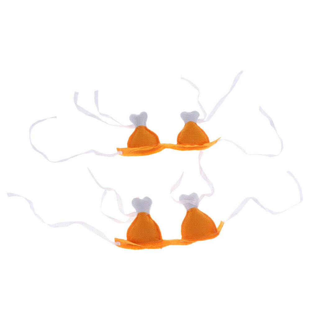 2 Pcs Chicken Leg Designed Hoop Headdress Wedding Christmas Halloween Funny