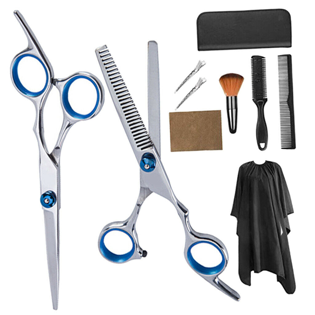 Barber 6" Thinning Shears Scissors Trim Brush Hair Cutting Capes Salon