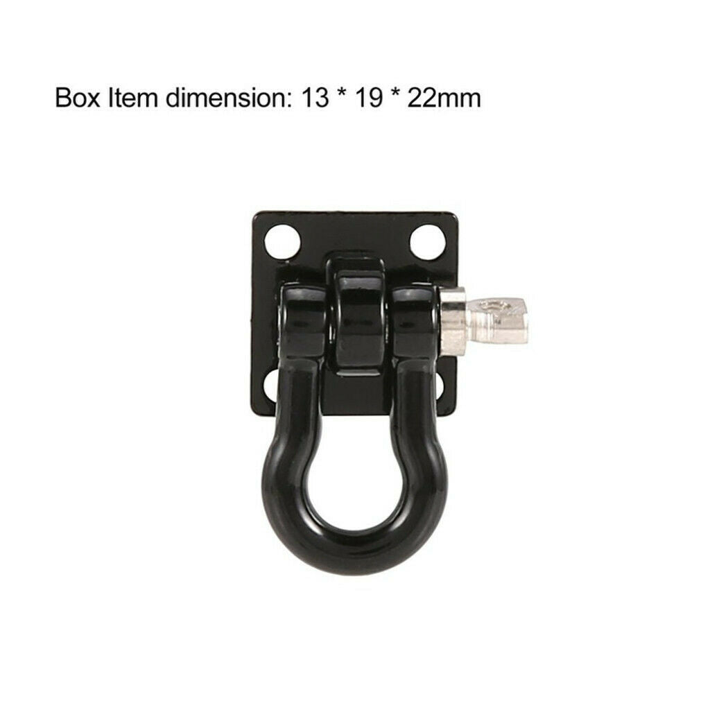 Metal Trailer Tow Hook Buckle Winch Shackles Accessories for   4 1/10 Scale RC