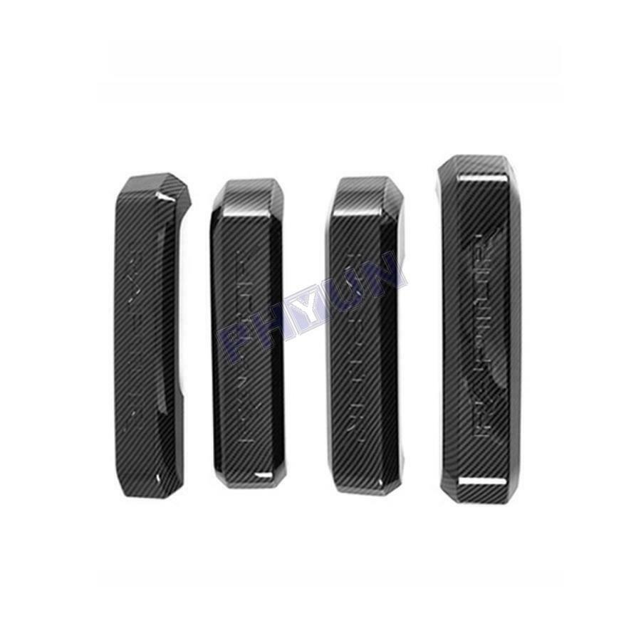 For 2015-17 Ford F150 4x Inner Door Handle Cover Trim Carbon Fiber Look Interior