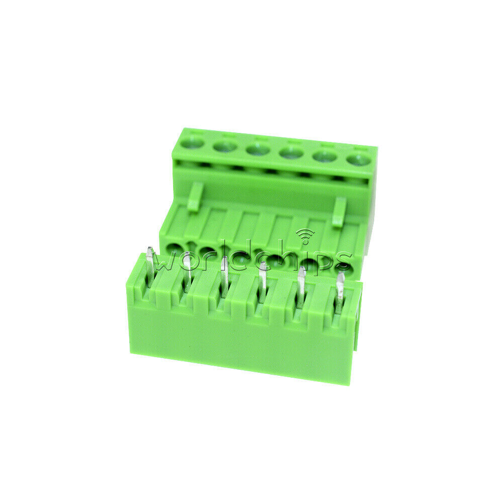5PCS Lot KF2EDGK KF-6P Right-Angle Plug-in Terminal Connector 5.08mm Pitch