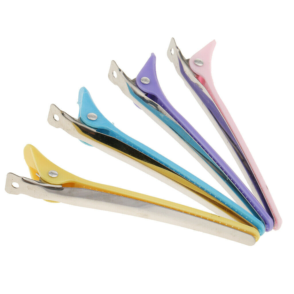 12pcs Set Compartment Clamps Hairdressing Compartment Clip Clamps Hair Clips,