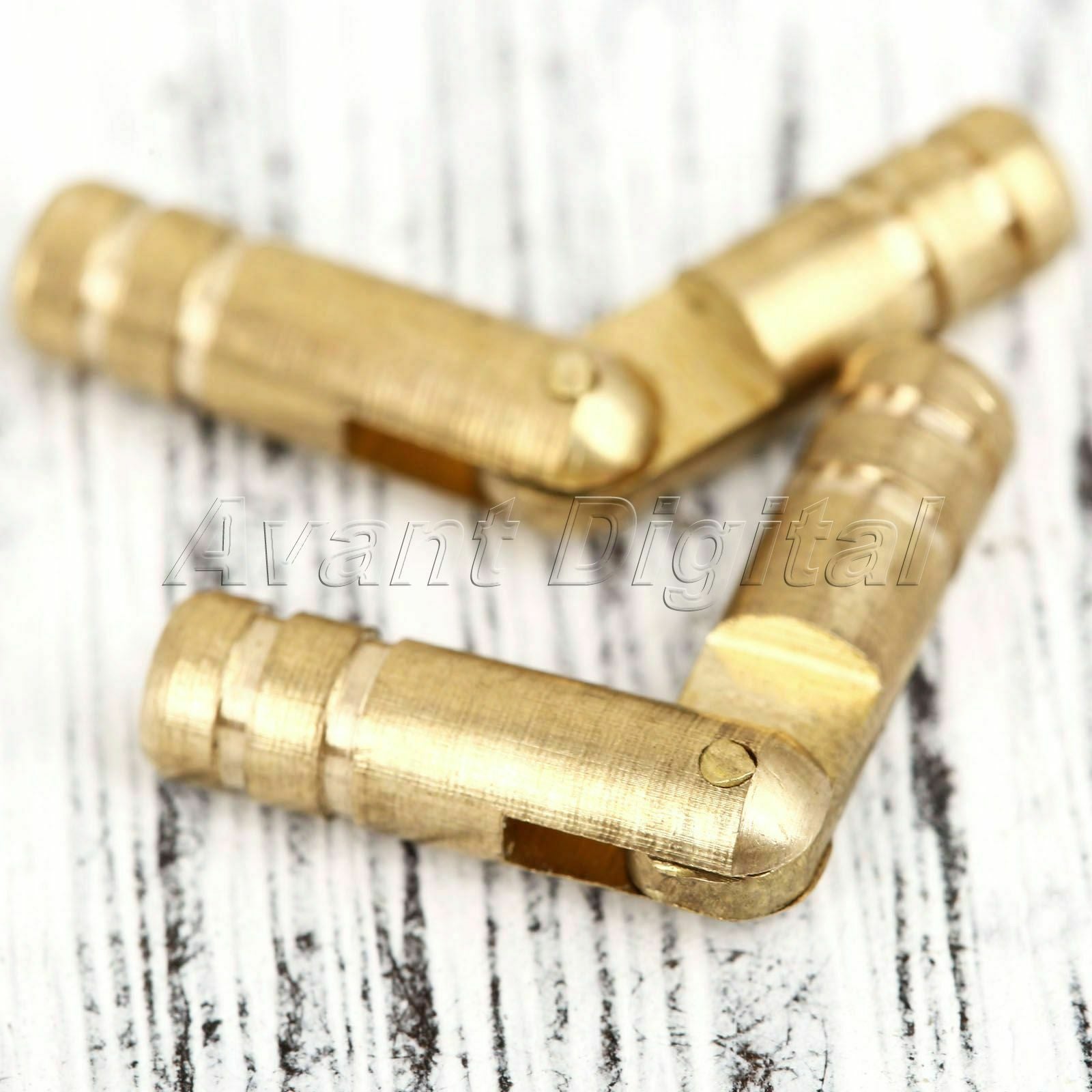 New 10x Jewelry Box Mini Case Hidden Invisible Concealed Barrel Hinges Copper