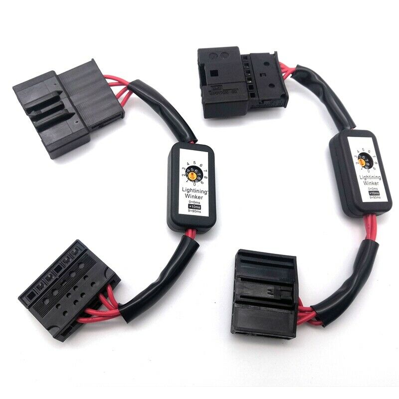 2Pcs DynamicTurn Signal Indicator LED Taillight Add-on Module Cable Wire for  C4