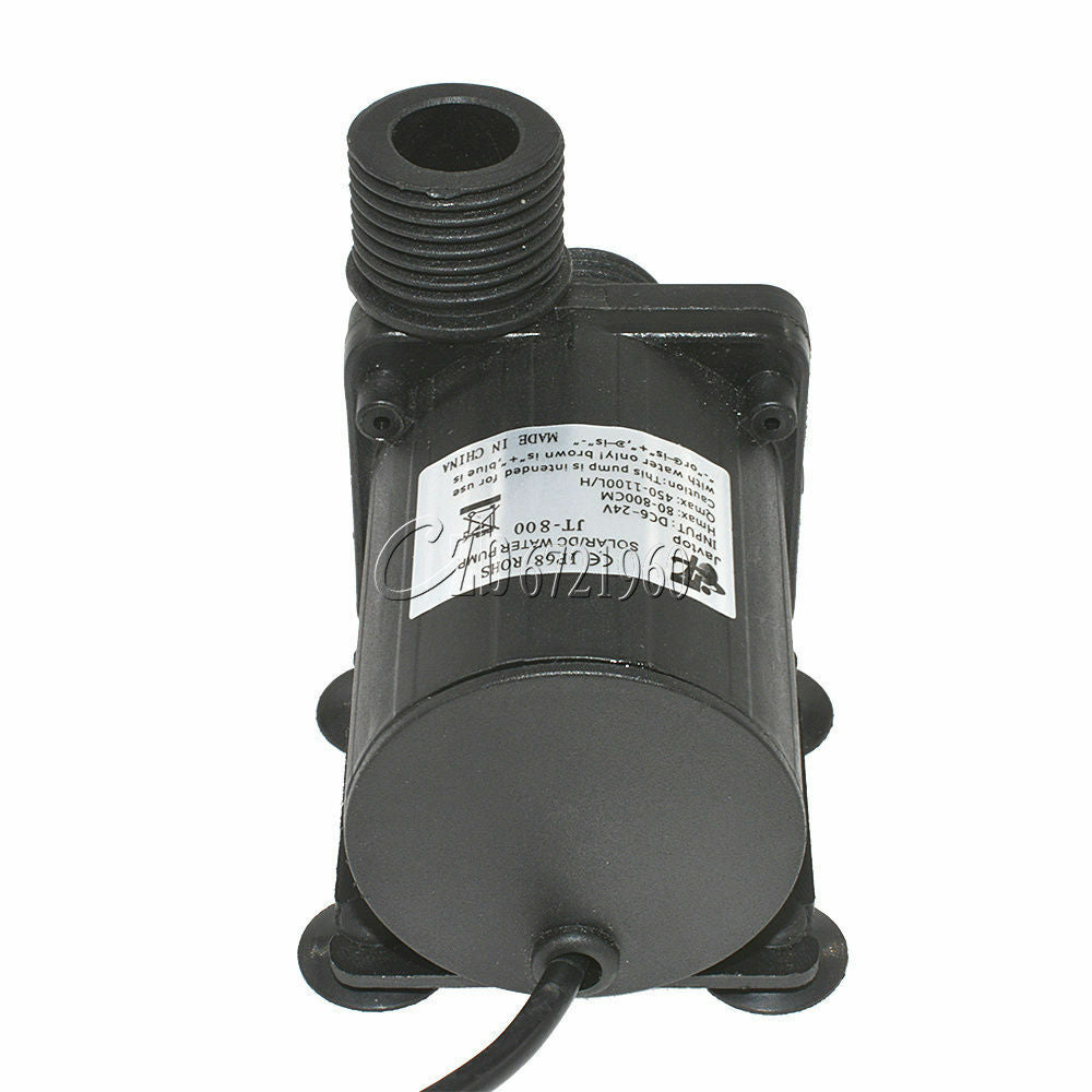 800L/H DC 12V 24V Hot Water Circulation Pump Solar Water Pump Brushless Motor