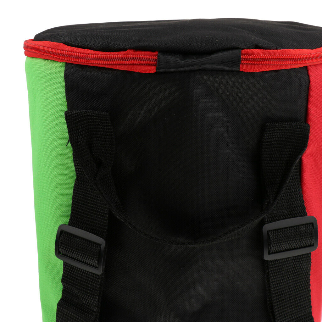 Multicolor Djembe African Drum Gig Bag Case with Shoulder Strap 8inch