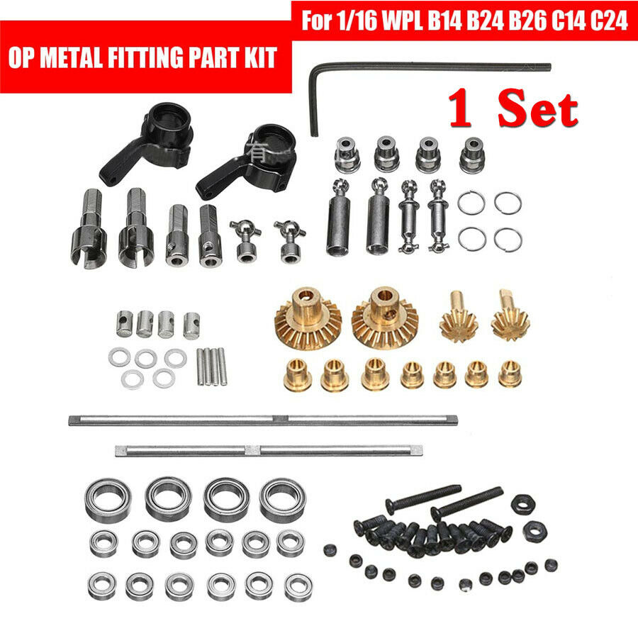 1 Set OP Metal Spare Fitting Part Kit For 1/16 WPL B14 B24 B26 C14 C24 Durable