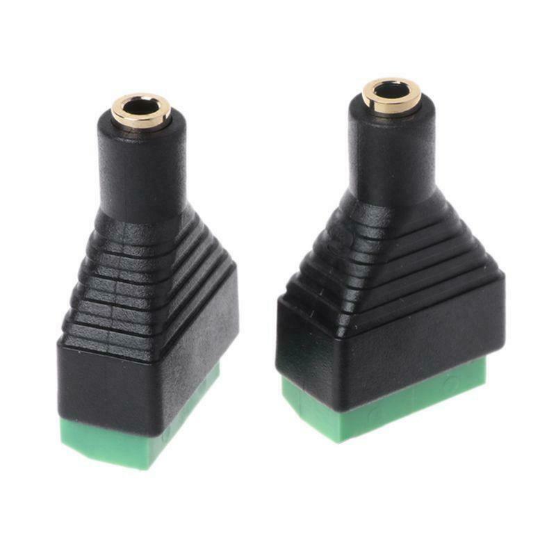 3pcs 3.5mm 1/8" Stereo Plug TRRS Female To 4 Screw AV Terminal Block Connector