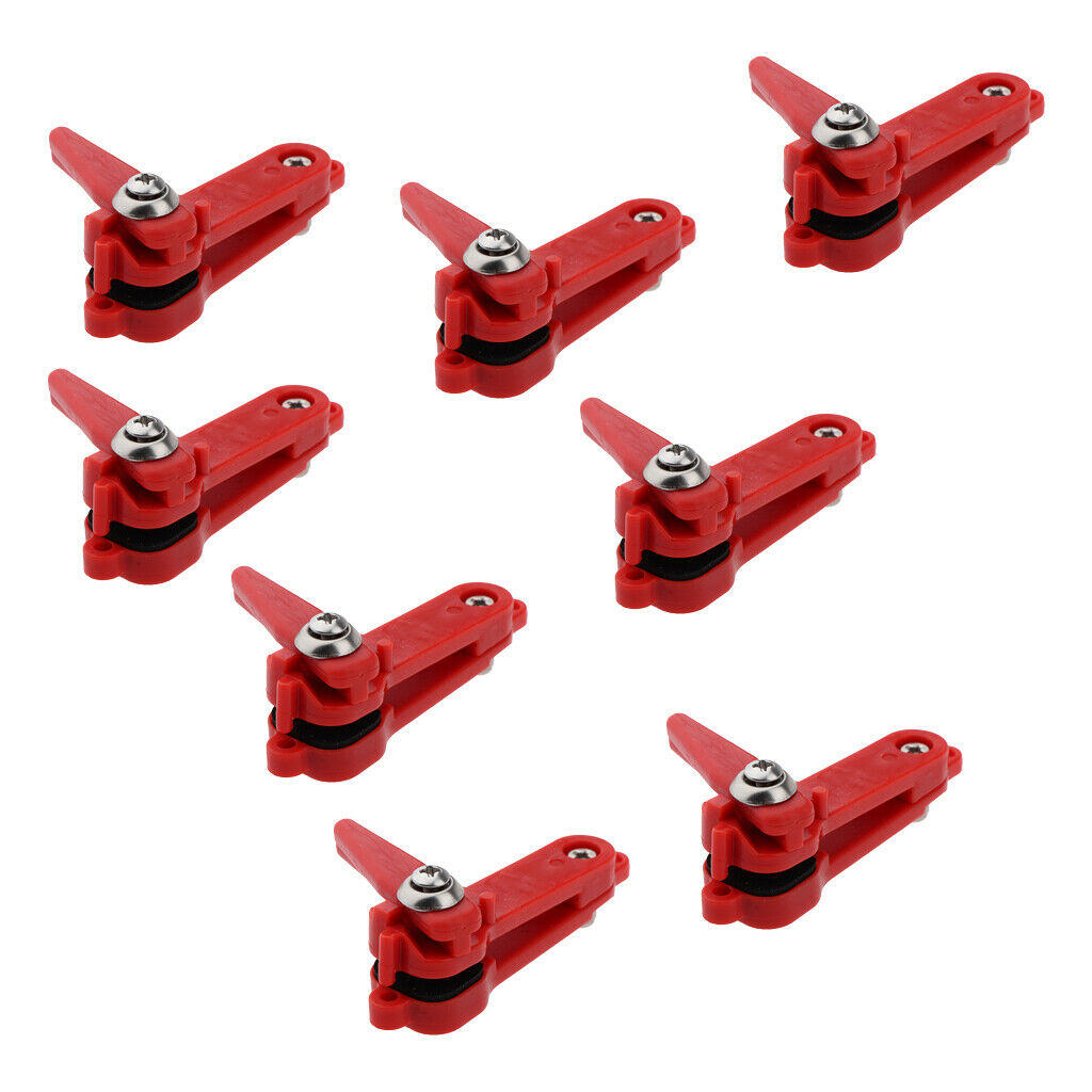 8Pc Fishing Adjustable Line Heavy Tension Release Corrosion Resistant Clip 6.8cm