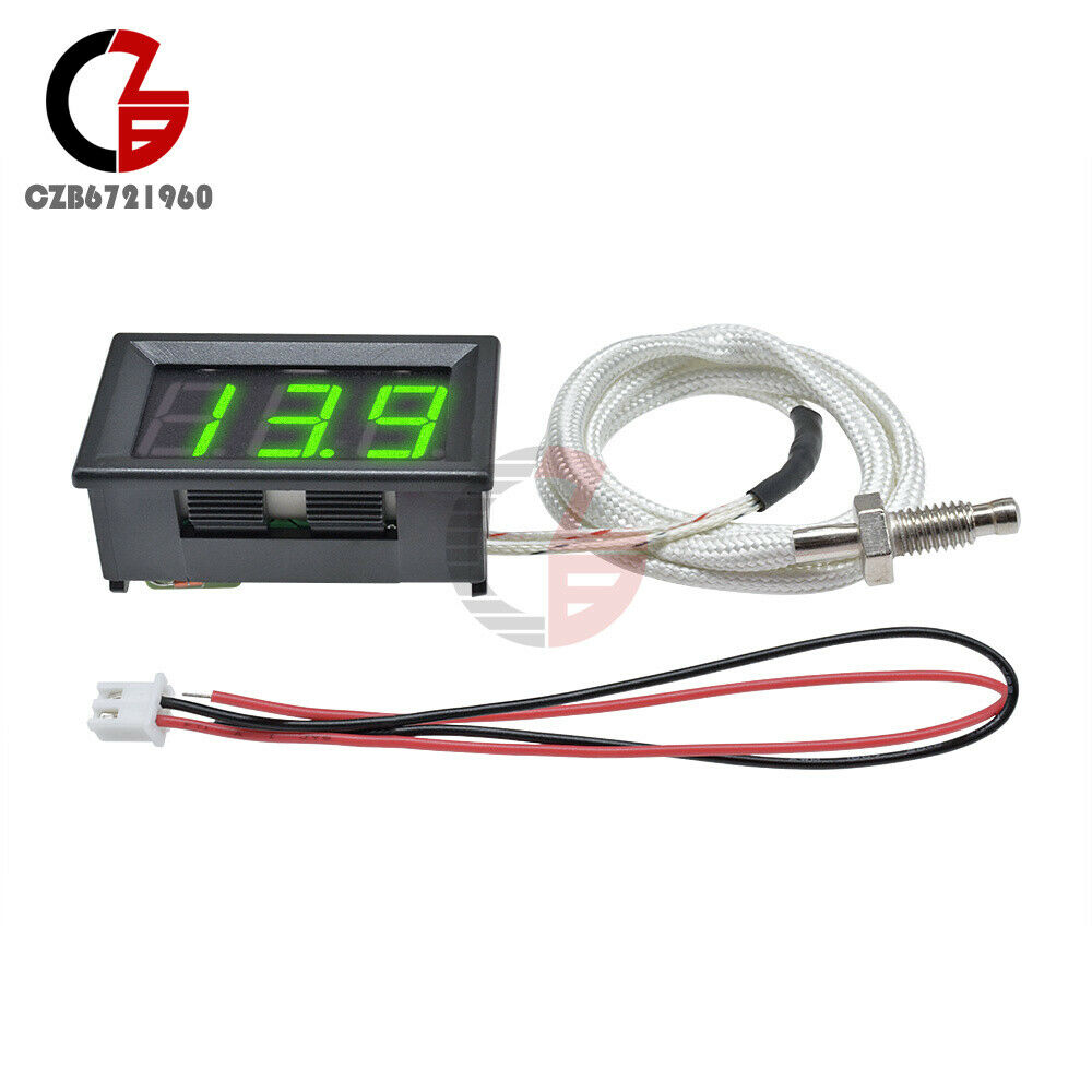 Digital XH-B310 -30°C-800°C Gauge Green Thermometer K-type M6 Thermocouple