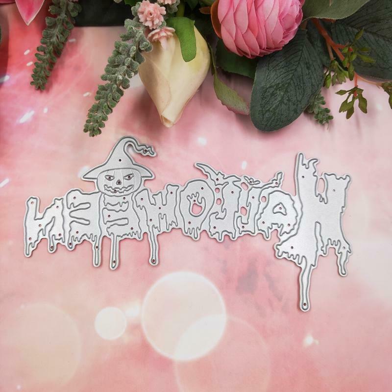Halloween Metal Cutting Dies Stencil Scrapbooking DIY Album Stamp Paper Emboss