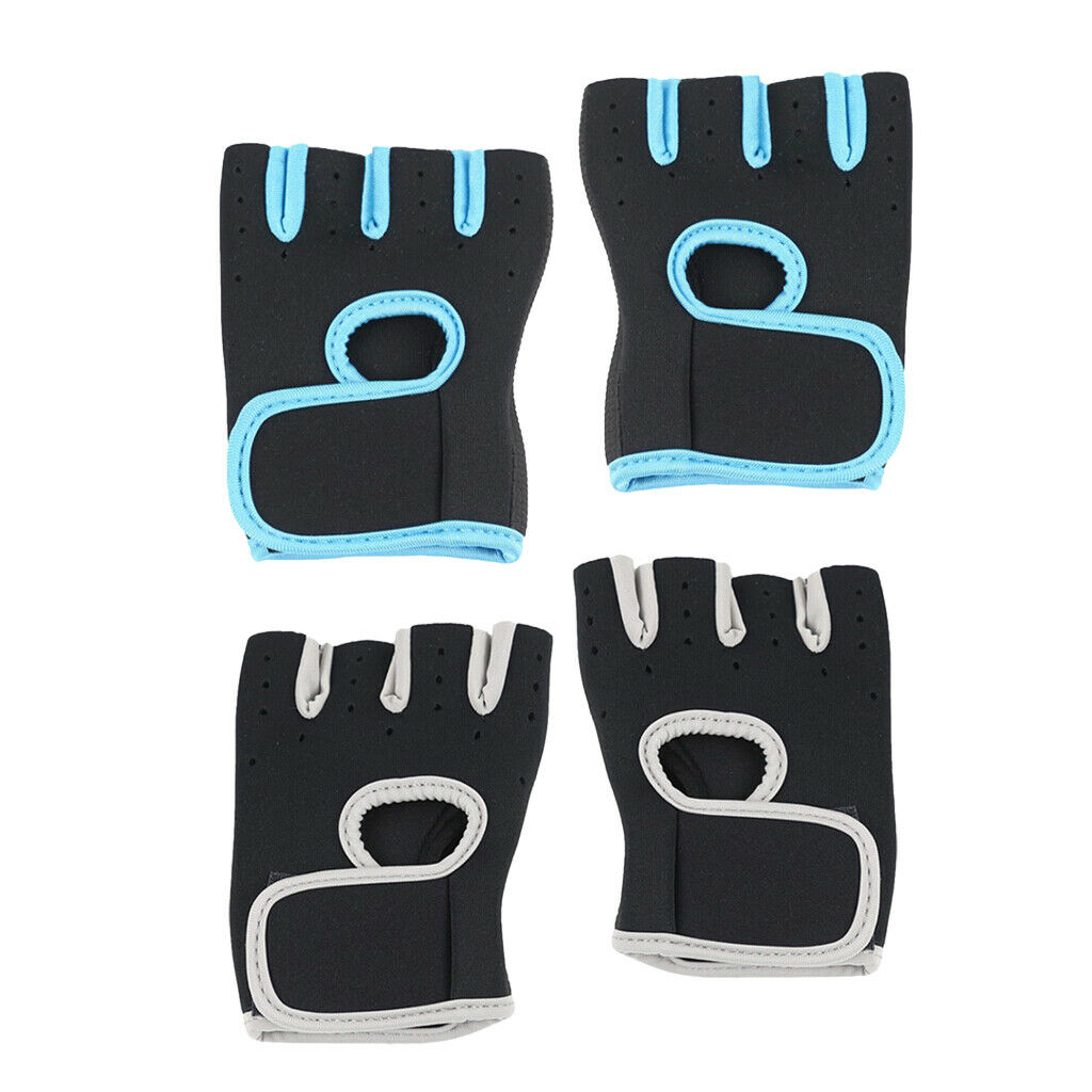 2 Pairs Durable Lifting Gloves Support Brace for Exercise Workout Sports