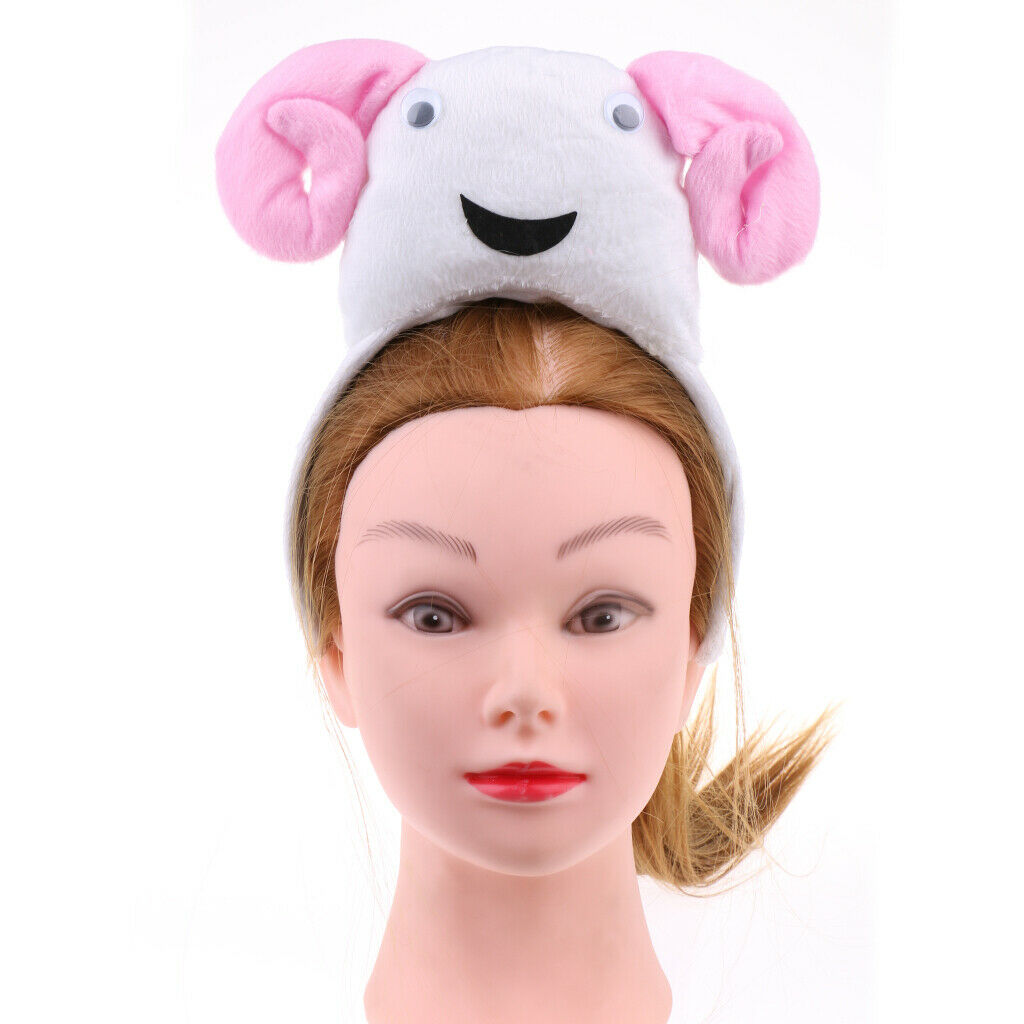 3 Pieces/Set Cute Animal Headband Bow Tie Tail Kids Party Fancy Dress Sheep
