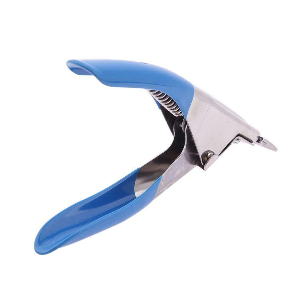 Stainless Steel Nail Clipper Acrylic Gel False Nail Tips Edge Cutter Tools @