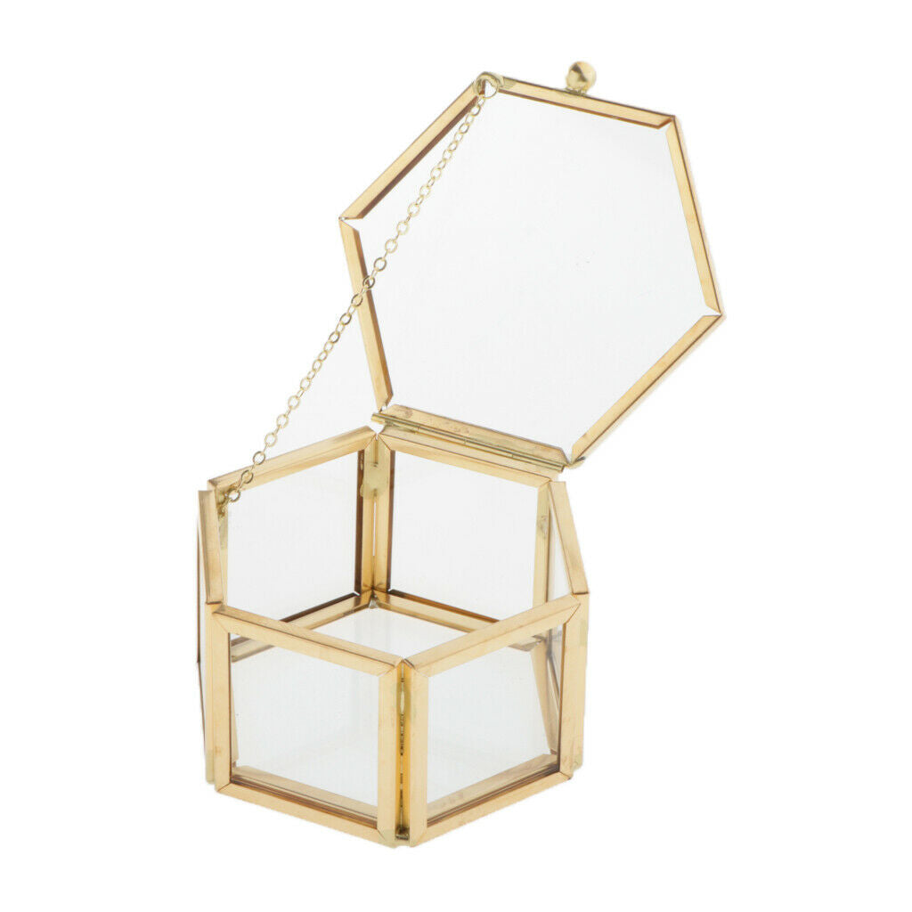 Vanity Glass Jewellery Organizer Box Display Flowers Holder for Ring Earring