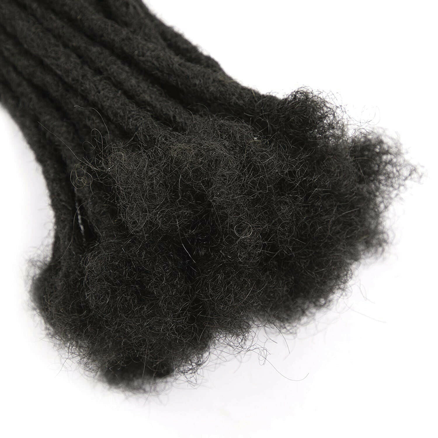 10pcs 12" Human Hair Dreadlocks for Men Handmade Crochet Braiding Hair Extension