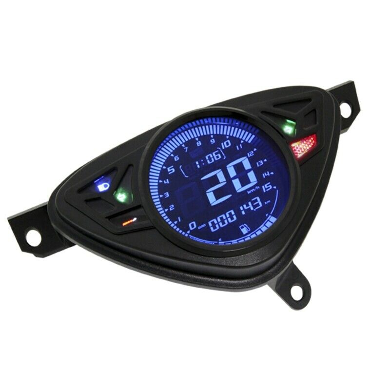 Motorcycle Speed Meter with Color LCD Temperature Oil Gauge Adjustable OdomeX6R5