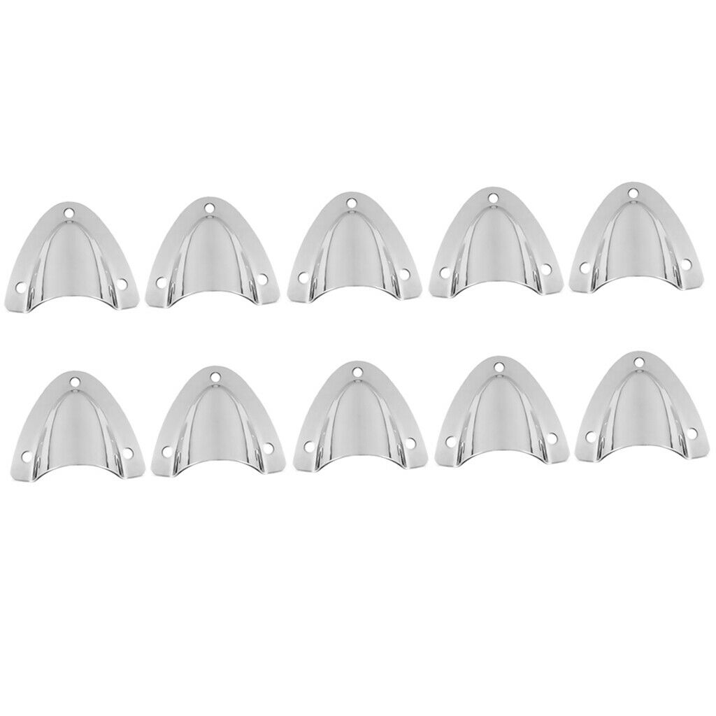 10Pack Clam Shell Midget Vent Marine Boat Stainless