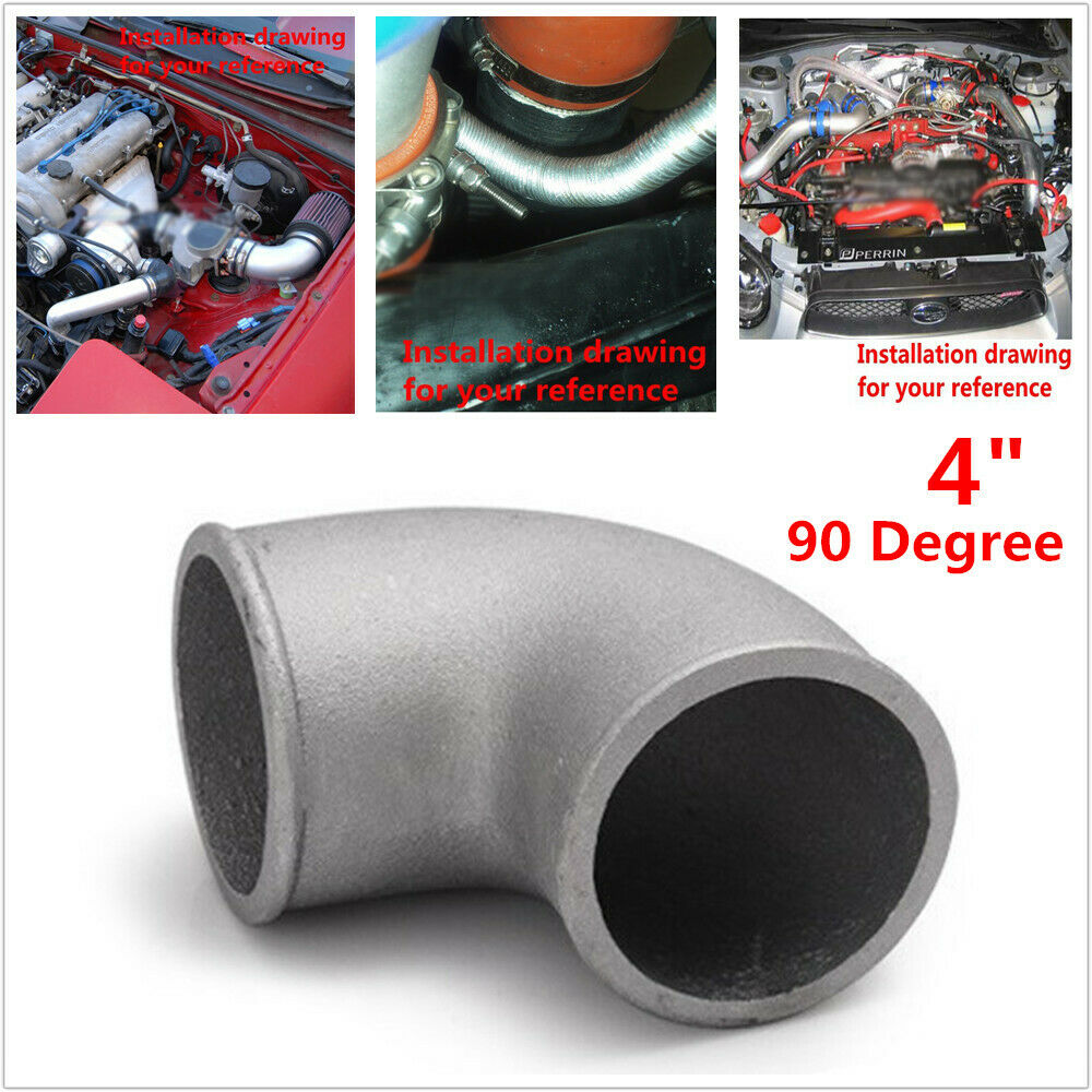 1pc 4" 102mm 90Degree Elbow Cast Aluminum Turbo Pipe Intercooler Tight Bend Tube