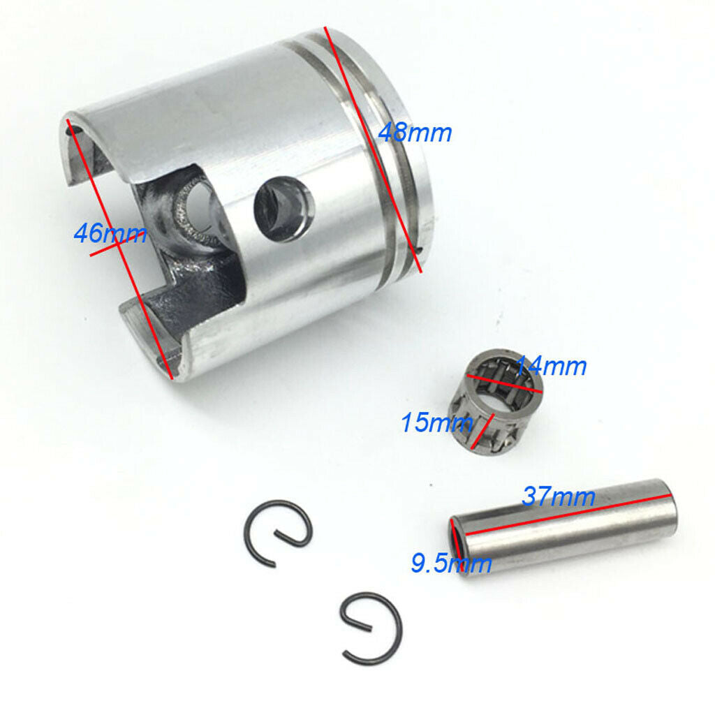 47mm Piston Ring Kits with Gasket for 80cc Motorised Bike Bicycle 2-Stroke