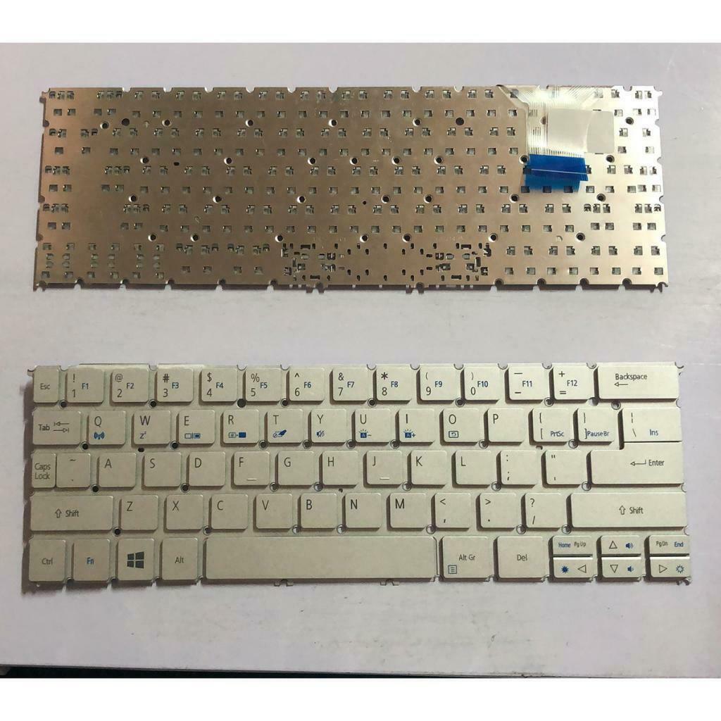 Replacement US English Layout Keyboard White for Acer Aspire P3-131 P3-171