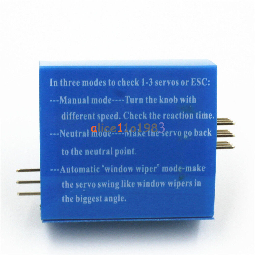 Steering Gear Tester CCPM 3-Mode ESC Servo Motor for RC Helicopters Adjustment