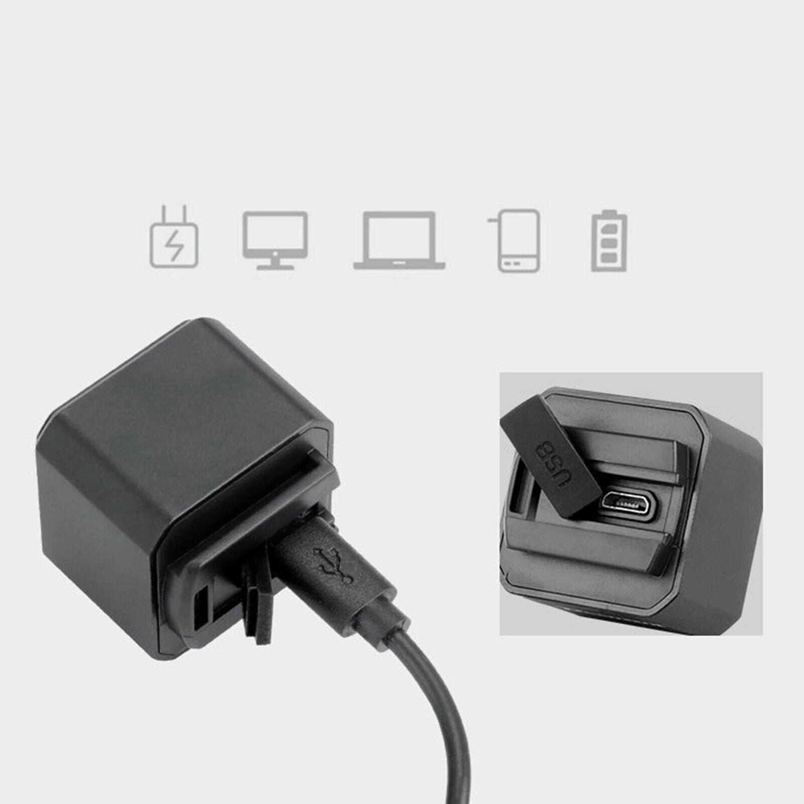 Smart Bike Tail Light Brake Sensing Rear Lights USB Auto on/Off Sensor Water
