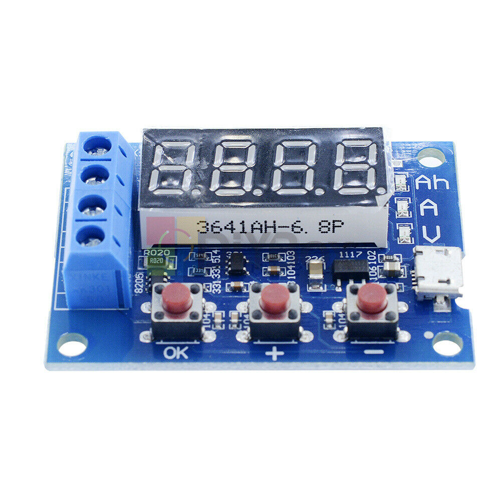 5Pcs 18650 Li-ion Lead-acid Battery Capacity Meter Discharge Tester Analyzer 3A