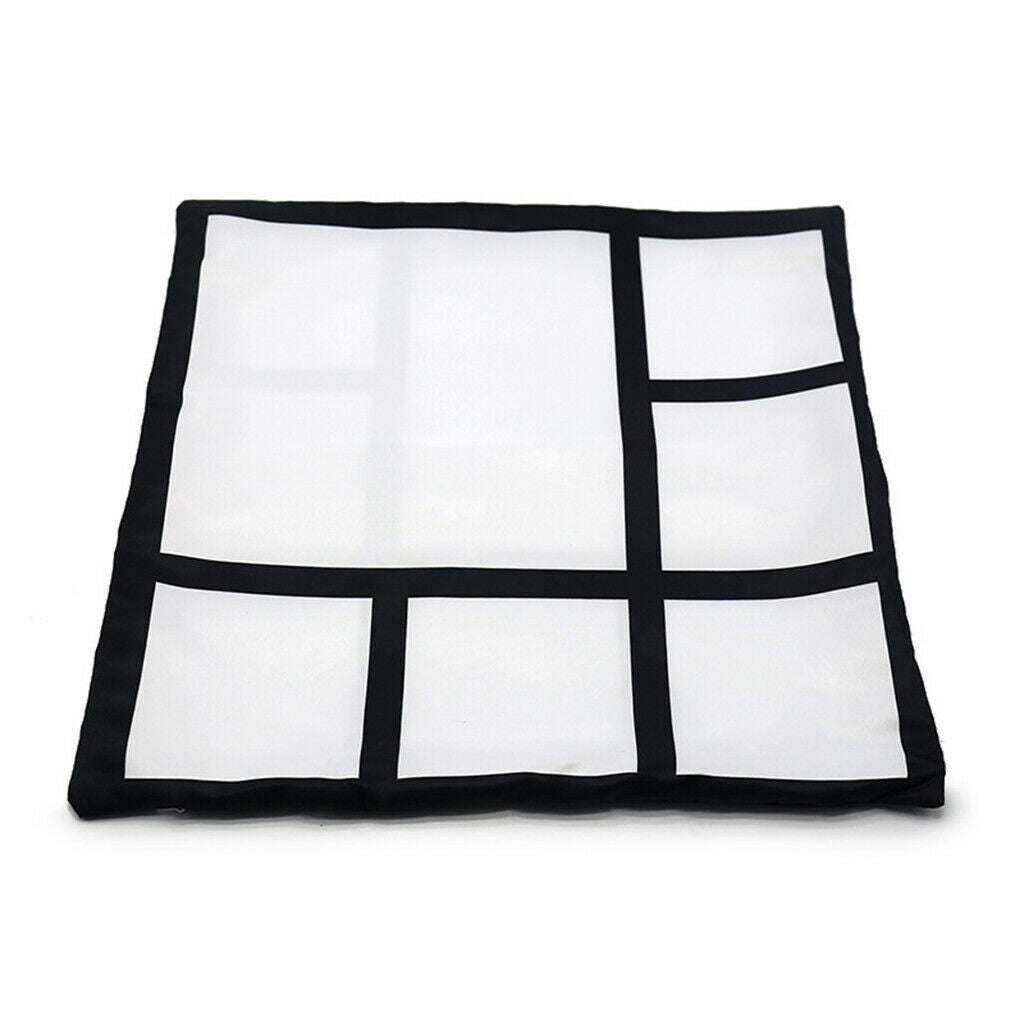 Sublimation Blanks 6 Photo Panel Pillow Case Chair Armchair Cushion Case