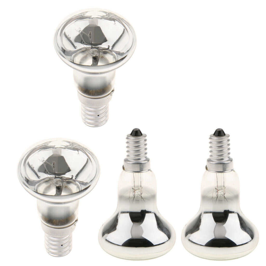 4x R39 Reflector Tungsten Filament Spotlight   Lamp E14 Screw 30W & 40W