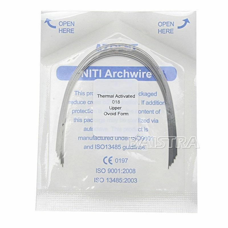 200Packs Orthodontic Dental Heat Thermal Activated Niti Round Arch Wires AZDENT